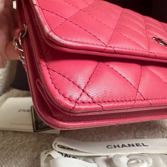 Chanel Barbie Pink Wallet on Chain WOC - Picture 13 of 14